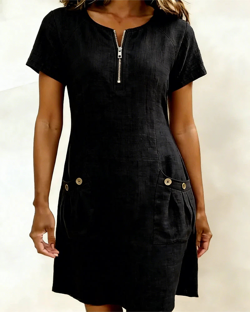 Lena | Fustan veror elegant me xhepa