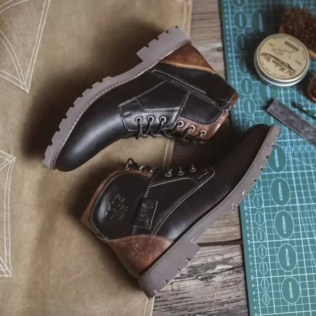 Aaron™ | Botas de piel vintage
