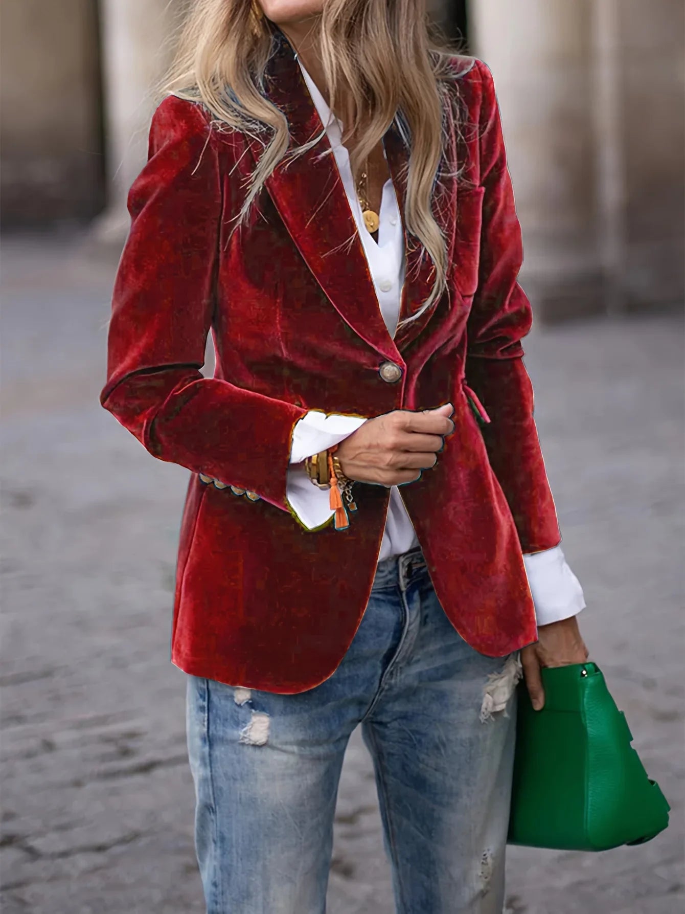 Veronica | Elegante Blazer Retro