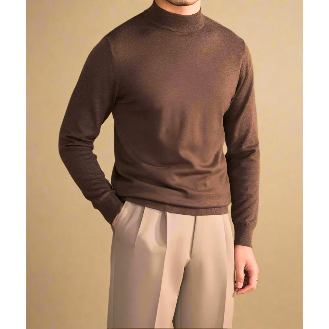 PIERO COSTA™ | Jersey de cuello alto de cachemira