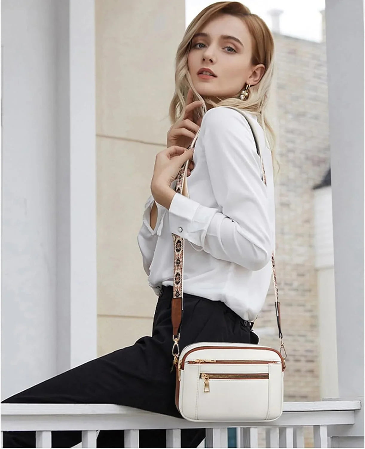 Serena - Bolso de hombro de cuero refinado