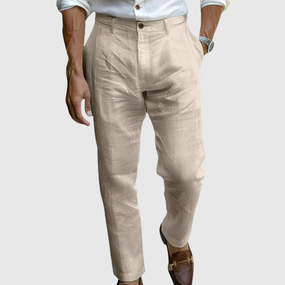 Lorenzo Vero - Pantalones de lino de lujo