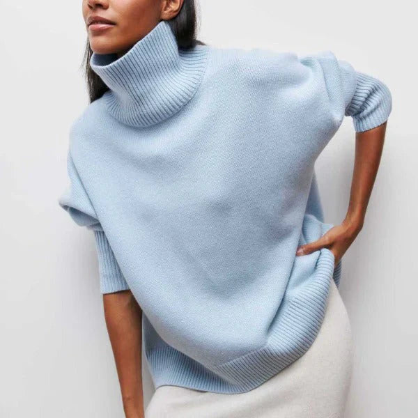 Diana™ Jersey de Cachemira con Cuello Alto