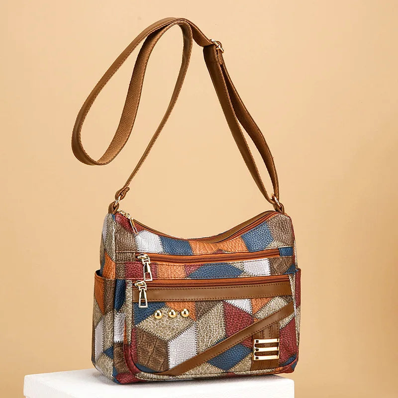 Alicia - Bolso bandolera de cuero hecho a mano