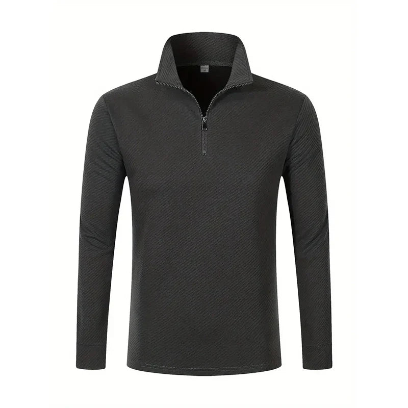 Gavino™ Polo de Manga Larga con Cremallera