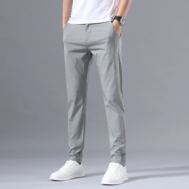 Eden - Pantalón chino clásico para hombre