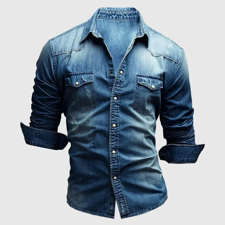 Nico Morris™ Camisa vaquera casual de manga larga