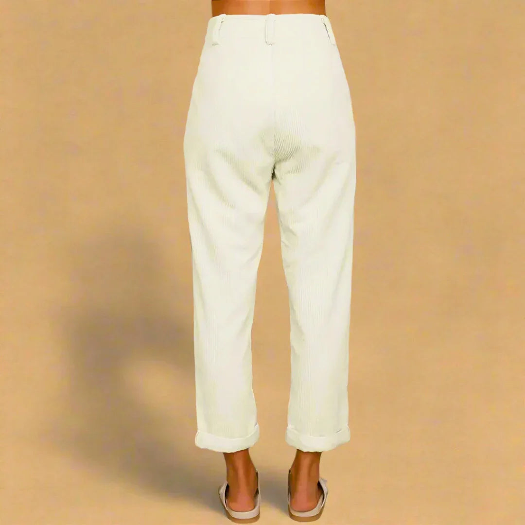 LINA ROSSI™ - Pantalones de pana para mujer