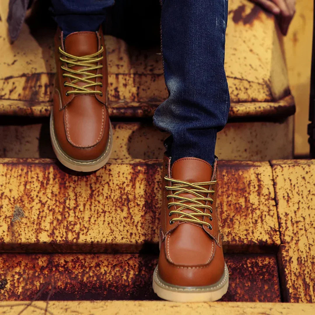 Archie™ | Botas de piel vintage