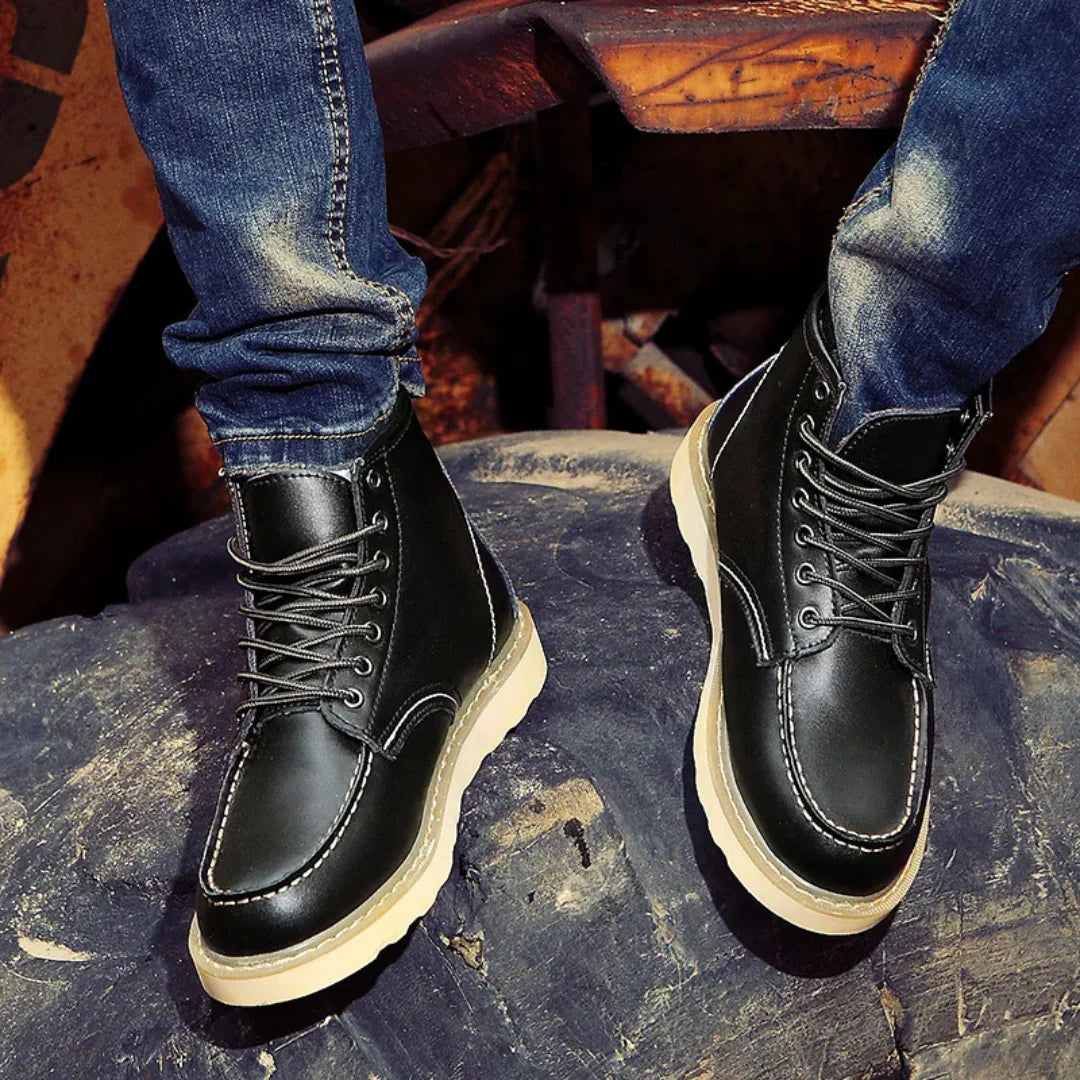 Archie™ | Botas de piel vintage