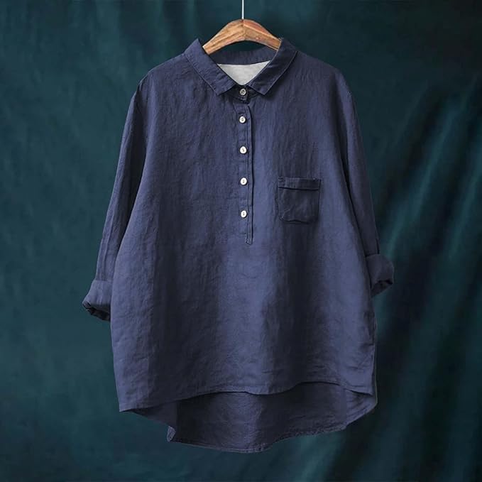 Esmeralda™ Camisa casual de algodón para mujer