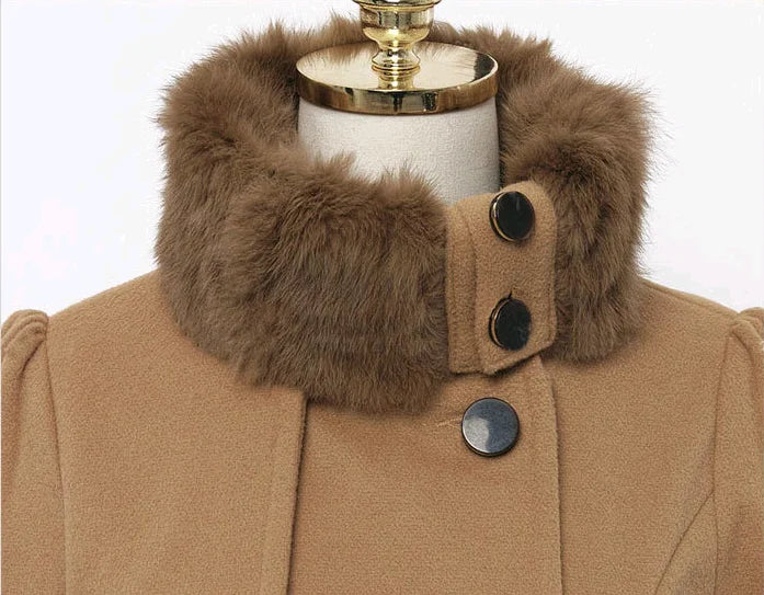 Gabrielle | Elegante Abrigo Trench de Lana de Cachemira