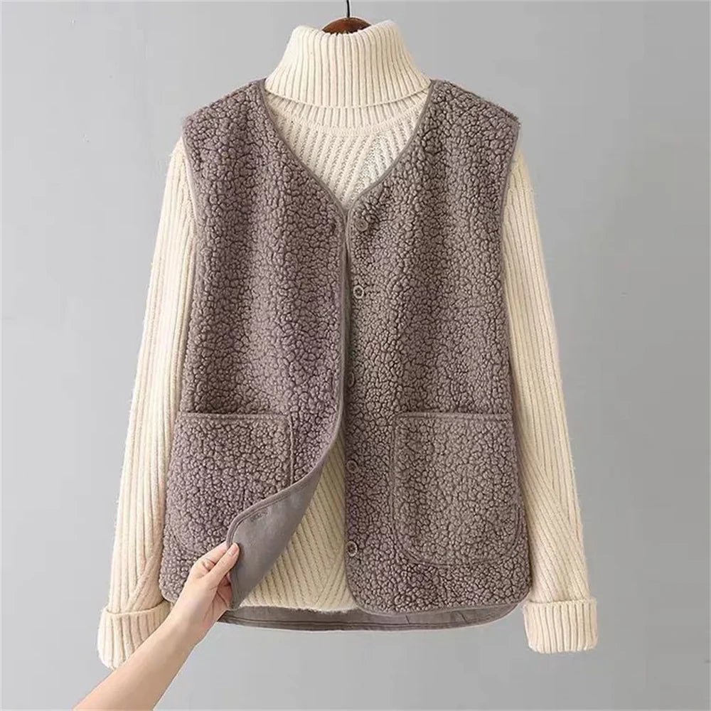 Kimberly | Soft Cotton Fleece Vest