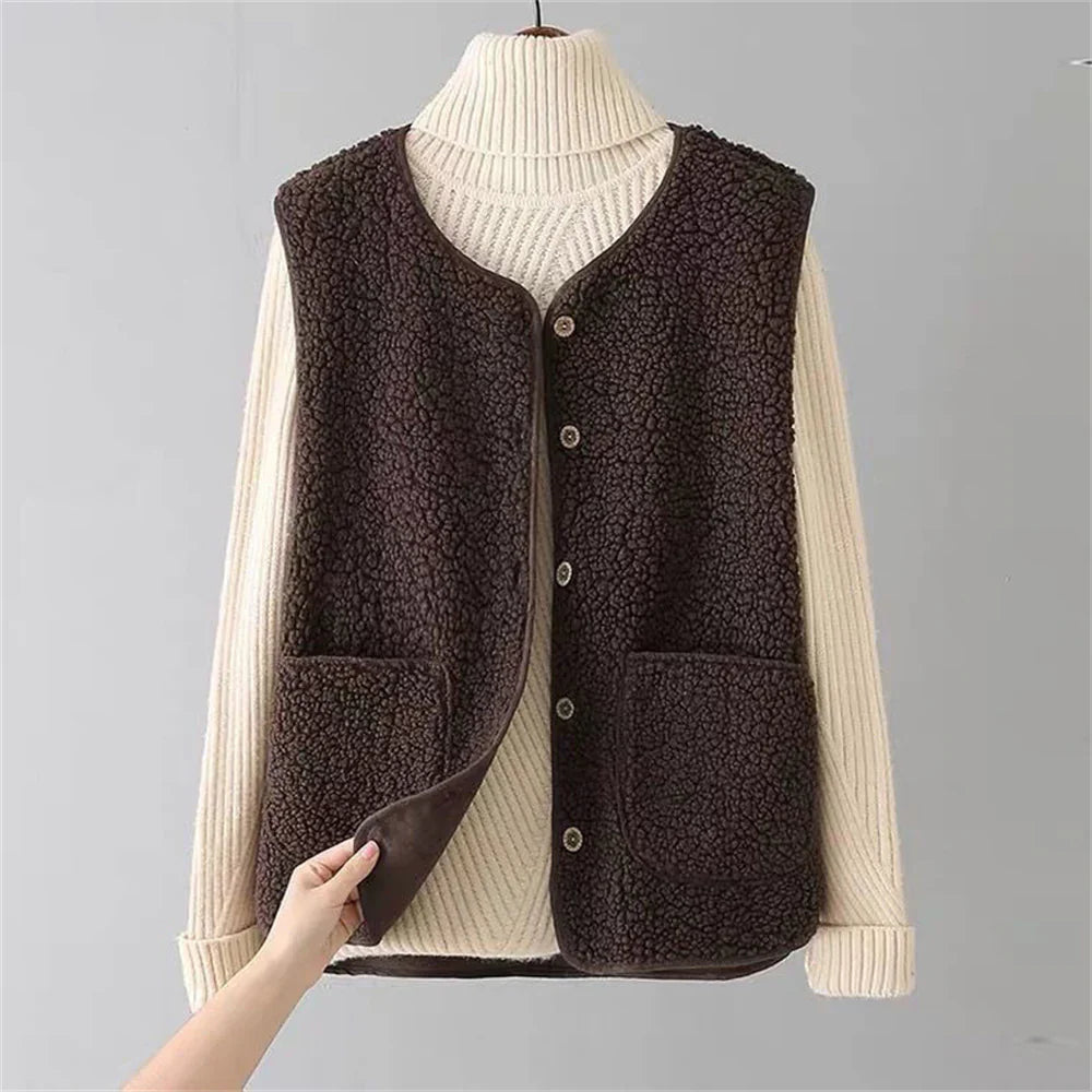 Kimberly | Soft Cotton Fleece Vest