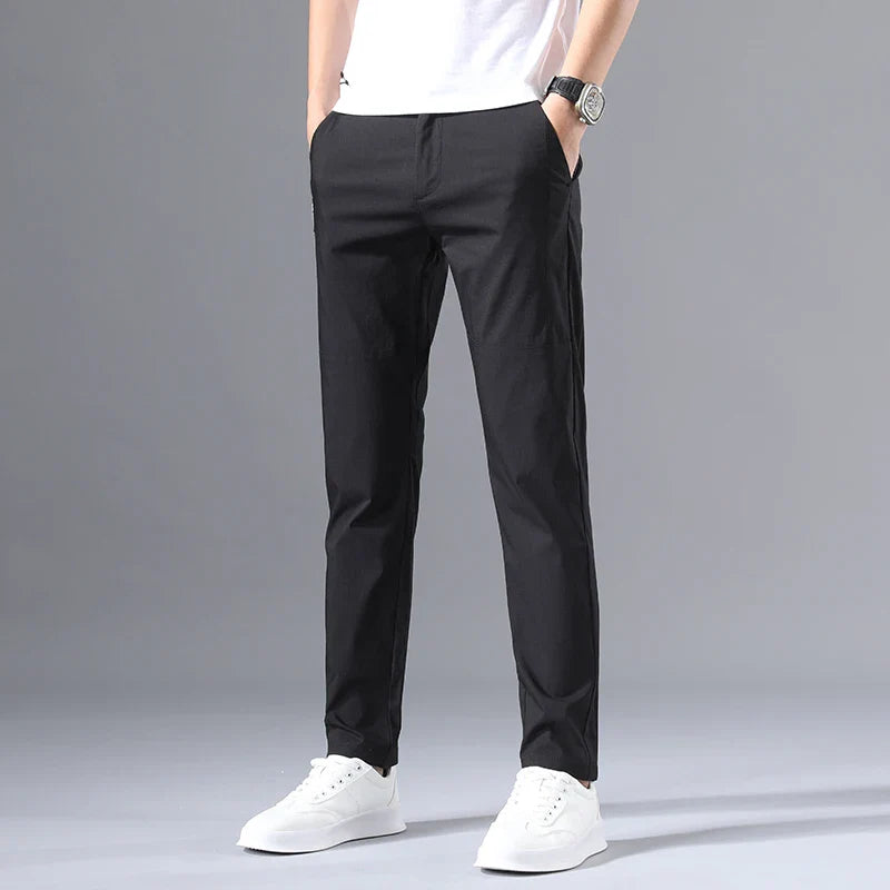 Eden - Pantalón chino clásico para hombre