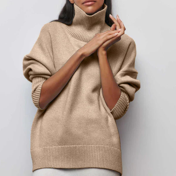 Diana™ Jersey de Cachemira con Cuello Alto