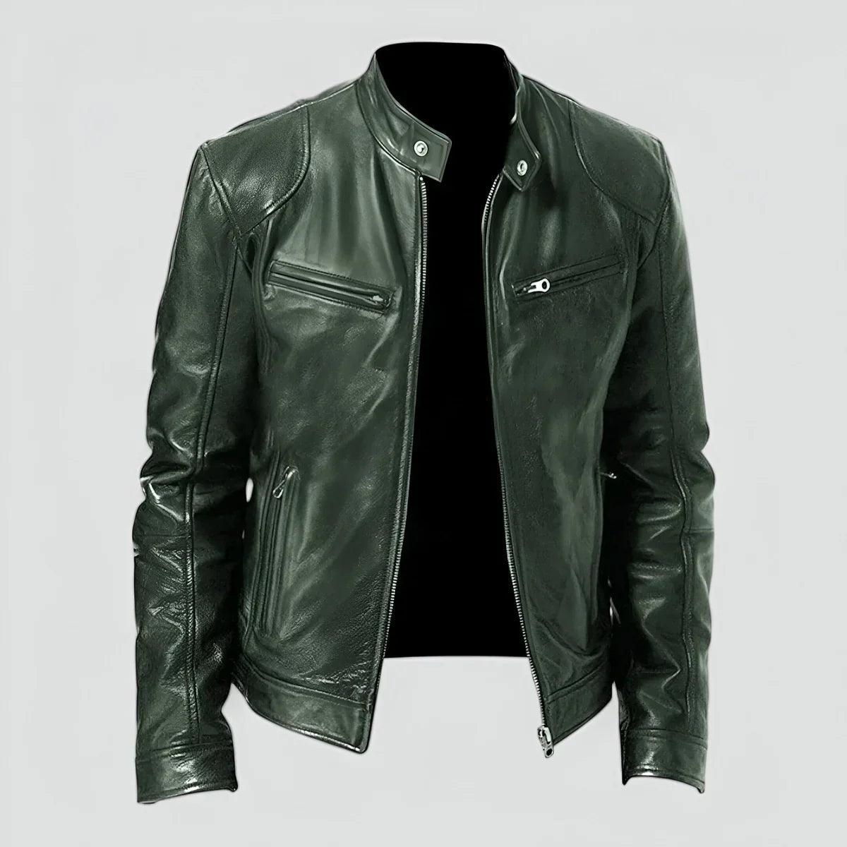 Theodore | Chaqueta de cuero elegante y versátil