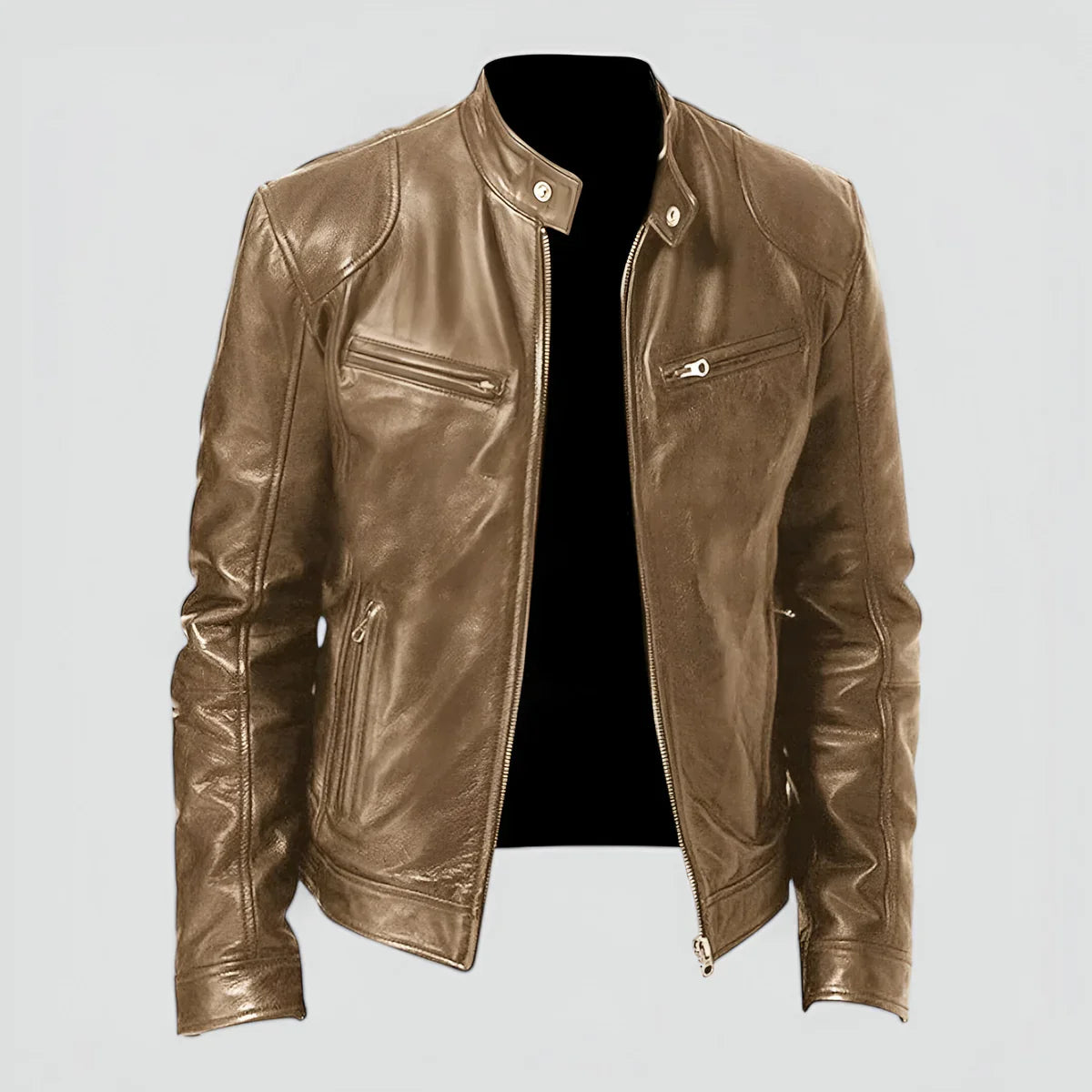 Theodore | Chaqueta de cuero elegante y versátil