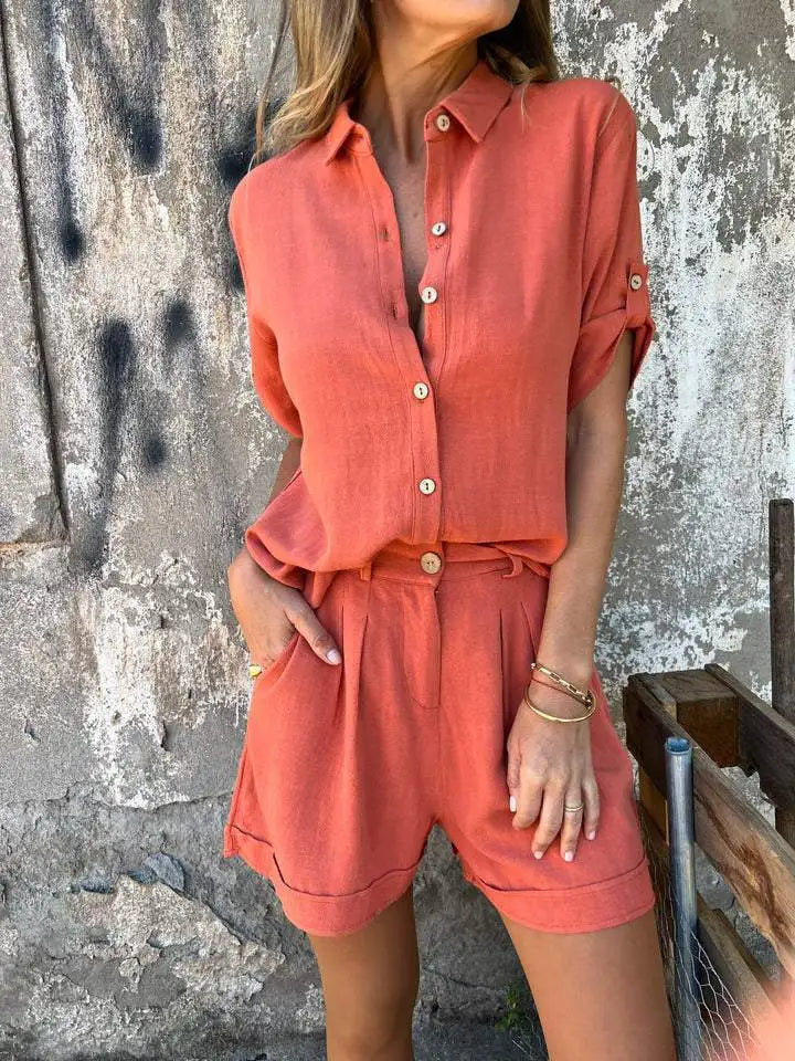 Marisa - Conjunto de lino ligero