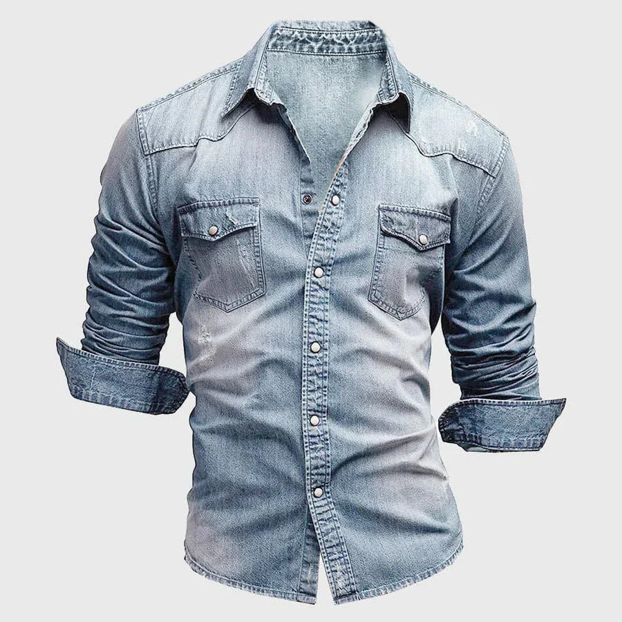 Nico Morris™ Camisa vaquera casual de manga larga