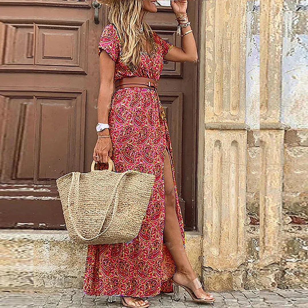 Sybella | Rochie maxi boemă și vaporoasă