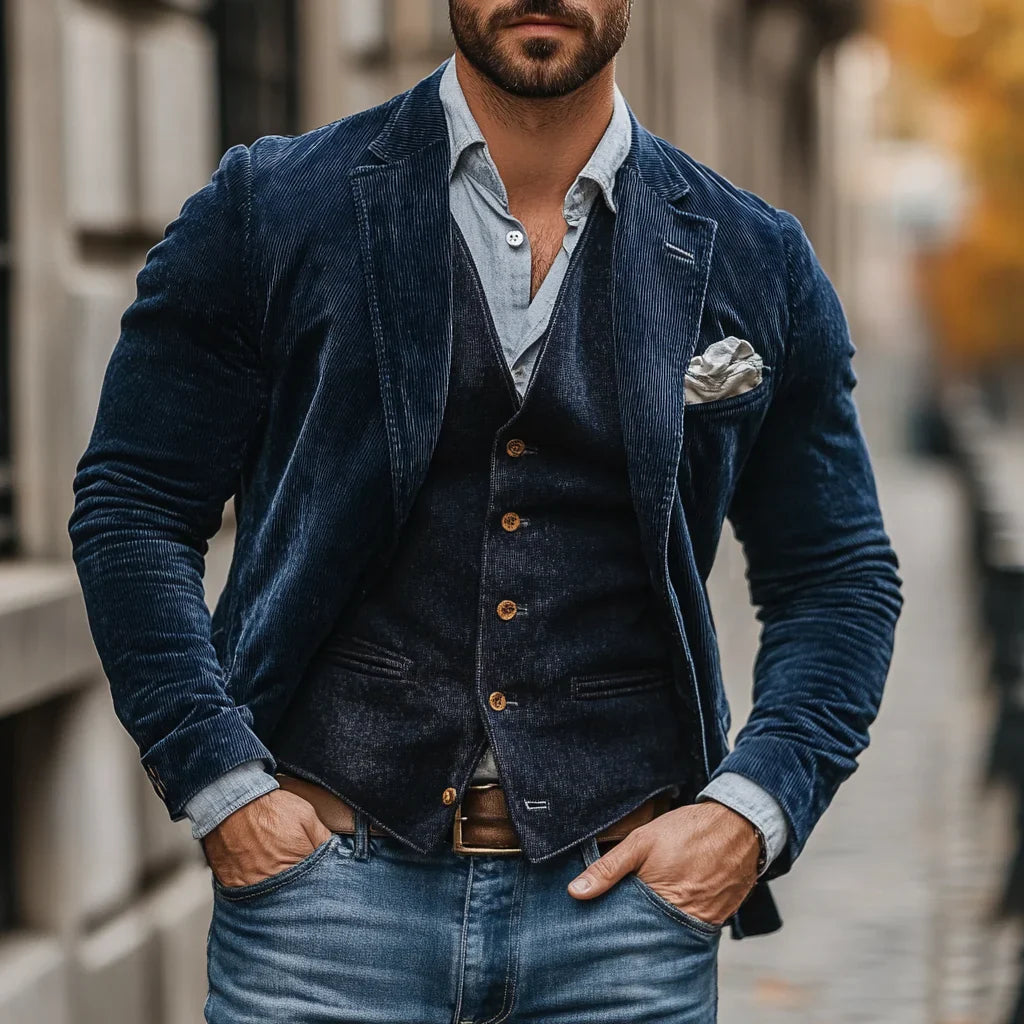 Frank | Blazer elegante de pana